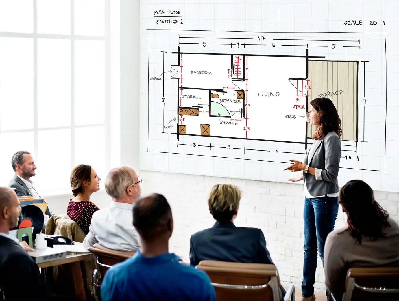 Bauplan, Architektur, Innenarchitektur, Struktur, Entwicklung, Konzept